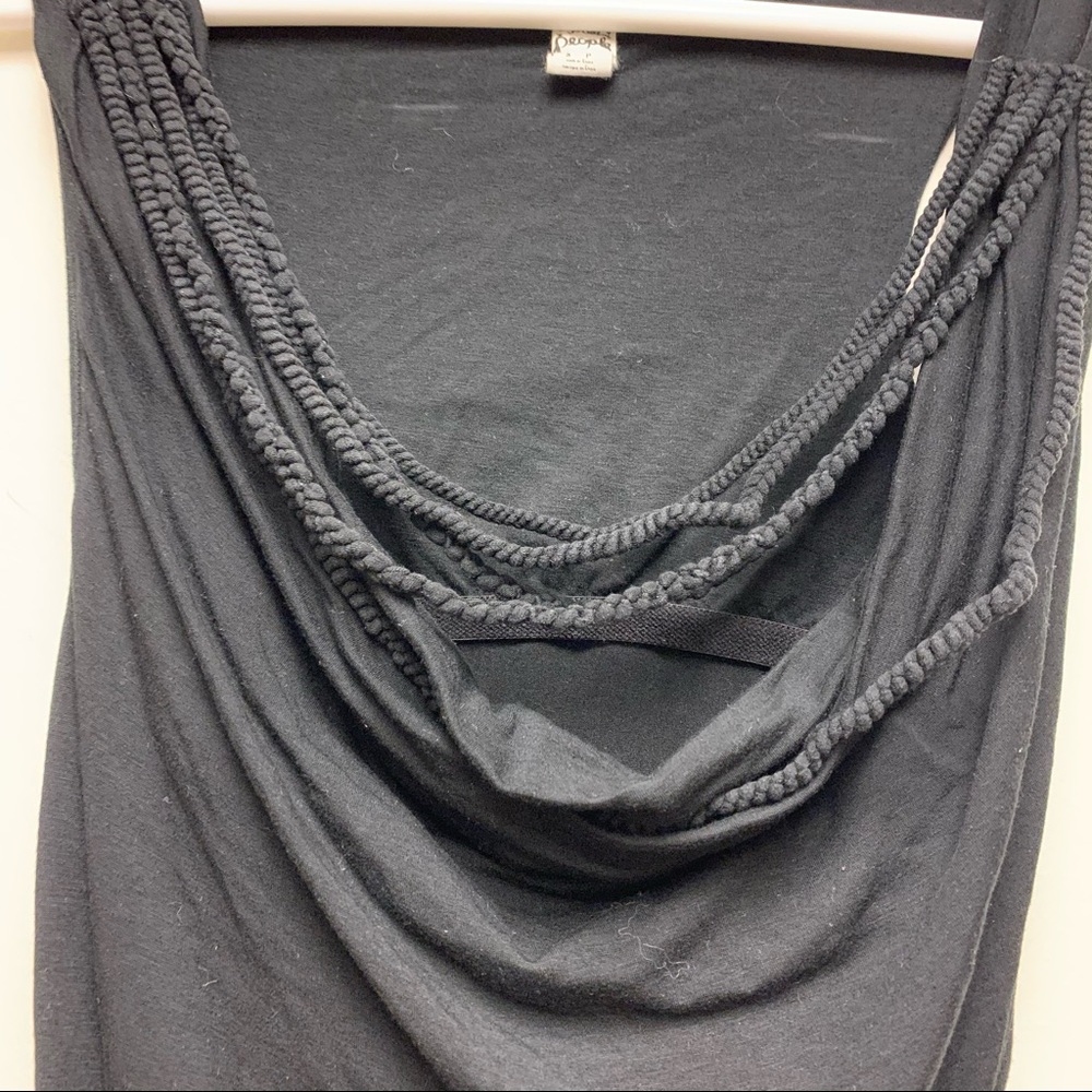 Free People Black Rope Neck Dress - Picture 4 of 12